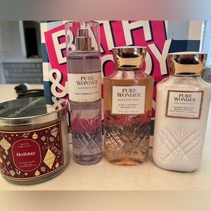 NWOT Bath & Body Pure Wonder & Holiday